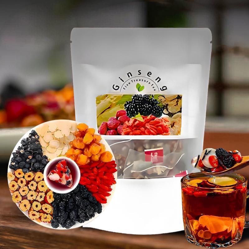 Herbal Wellness Blend - ชาโสมห้าสมบัติ ช่วยเพิ่มพลังงานตามธรรมชาติ เสริมภูมิคุ้มกัน สมุนไพรเพื่อสุขภาพ ชาออร์แกนิกแบบดั้งเดิม ช่วยเพิ่มพลังชีวิตประจำวัน
