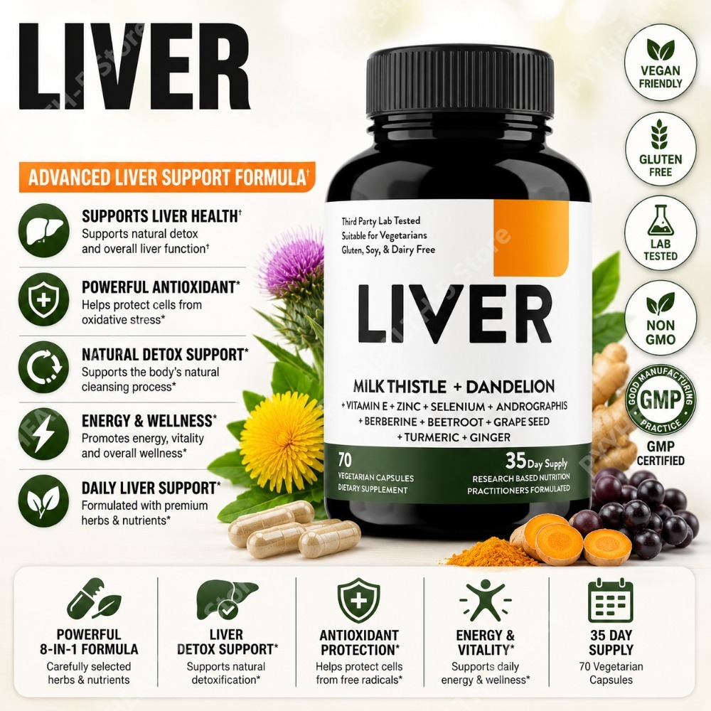 Herbal Wellness Blend - แคปซูลมิลค์ธิสเทิล รากแดนดิไลออน ผสมขมิ้น ขิง เมล็ดองุ่น บีทรูท