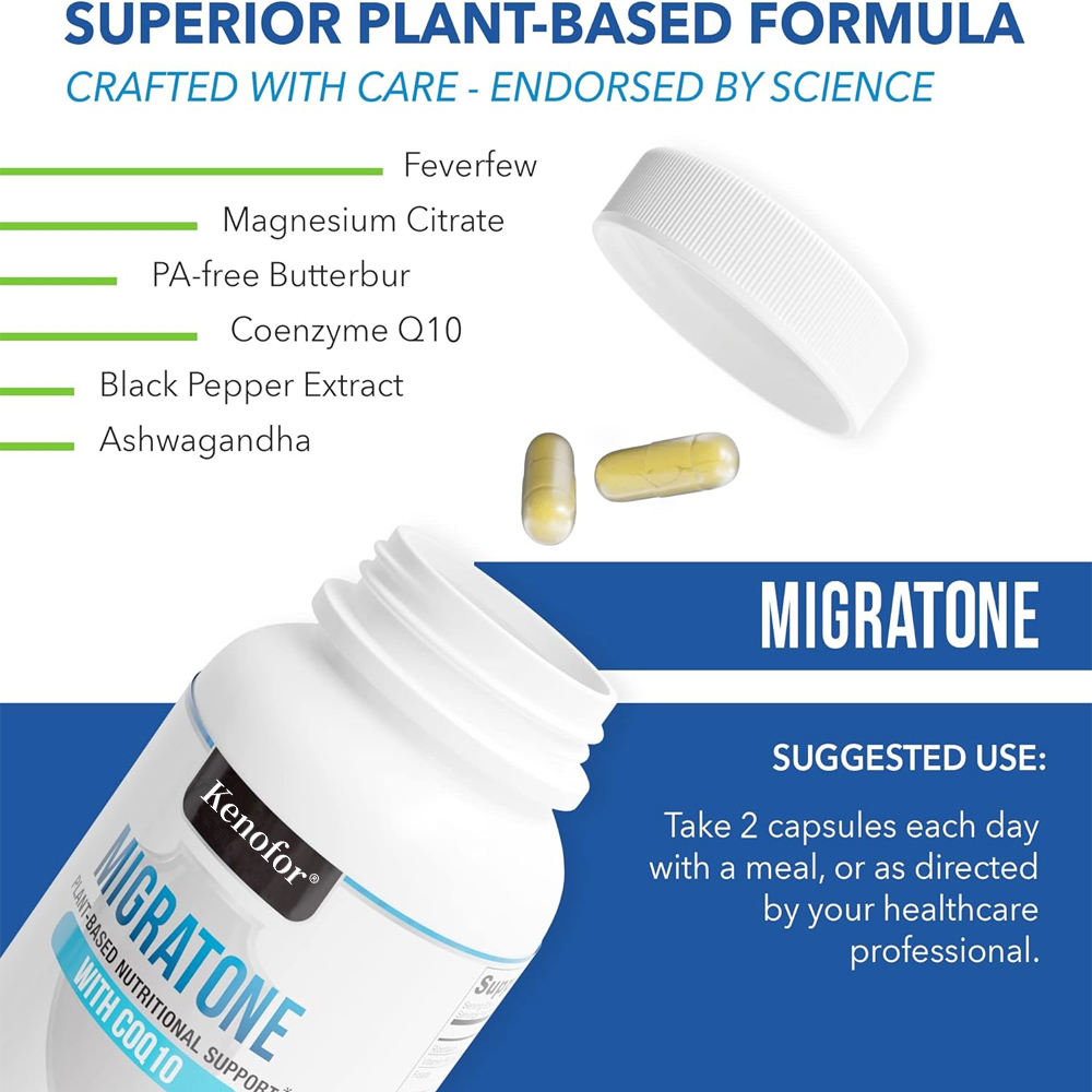 แคปซูลสมุนไพร Migratone ผสมอัช - Herbal Wellness Water บทวิจารณ์และราคา