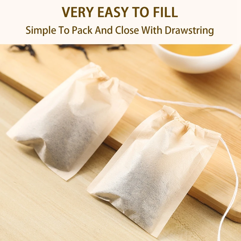 100 ชิ้น Teabags พร้อมสายรัดกร - Herbal Wellness Products บทวิจารณ์และราคา