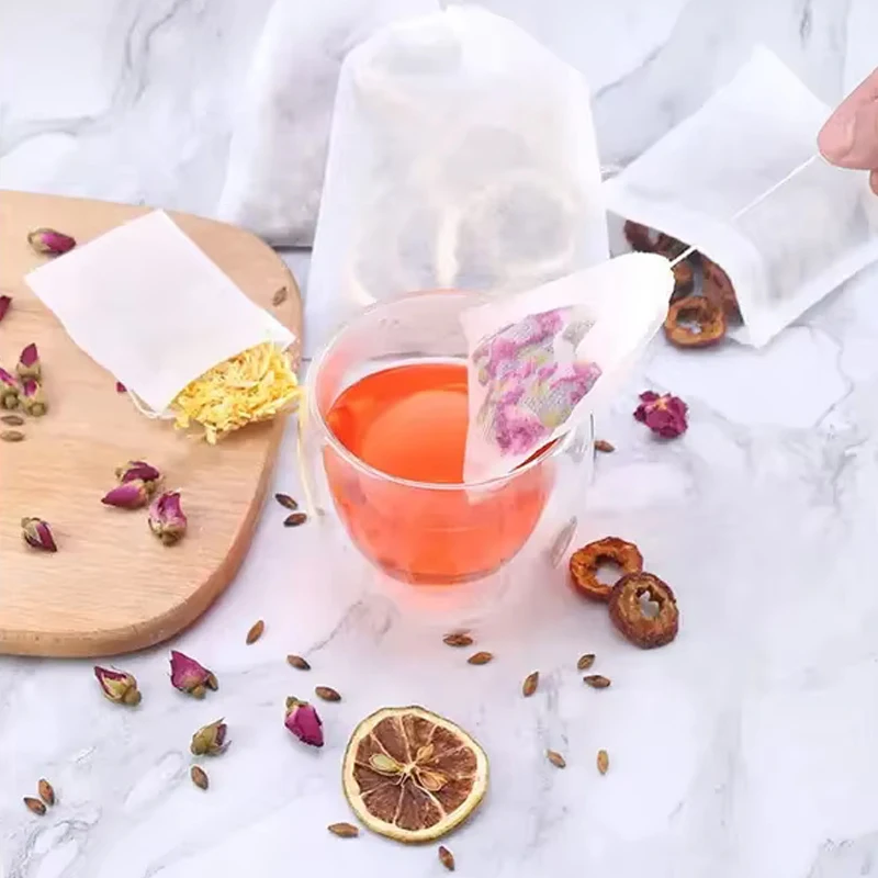 100pcs Disposable Teabags ผ้าไ - Herbal Wellness Products บทวิจารณ์และราคา