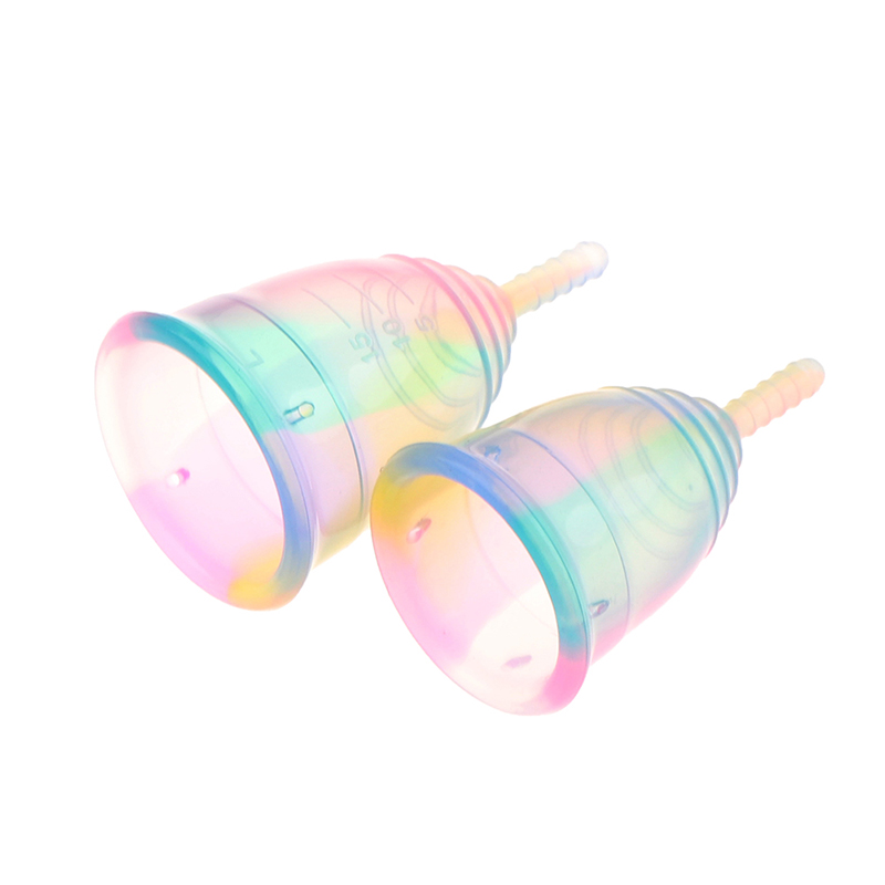 1PCSผู้หญิงที่มีสีสันถ้วยซิลิโ - Health Wellness บทวิจารณ์และราคา